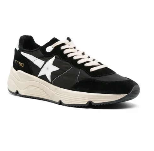 GOLDEN GOOSE נעלי סניקרס ראנר שחור/לבן